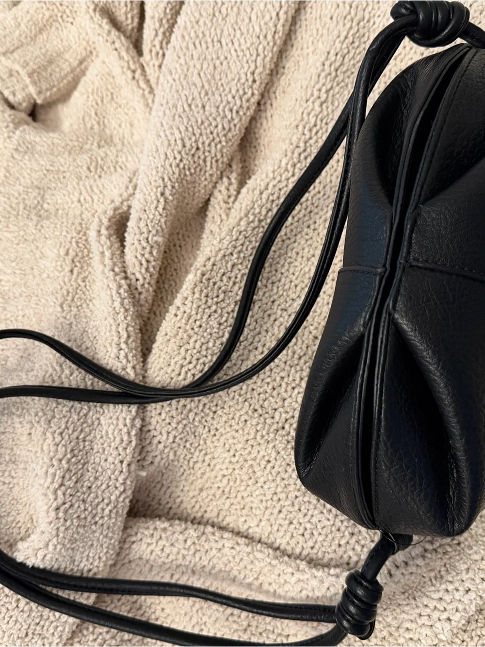 Black Women's Leather shoulder bag or clutch